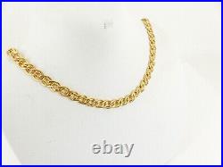 9ct Gold Curb Chain Double Link Hallmarked 6.9grams 18.25'' with gift box
