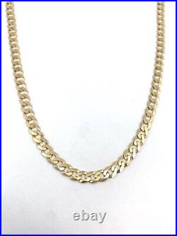 9ct Gold Curb Chain Gents 18 in length 4mm in width 6.8g of solid 9ct jewellery