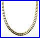 9ct Gold Curb Chain Heavy Solid Gold Curb Chain 22 Inch Men's Curb Chain For Him