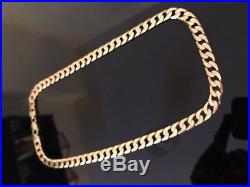 9ct Gold Curb Chain Heavy Weight 97.21g 24 x 10mm