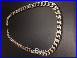 9ct Gold Curb Chain Length 19'' 86gm Secondhand