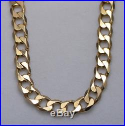 9ct Gold Curb Chain / Necklace 18 36g