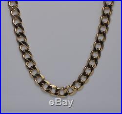 9ct Gold Curb Chain / Necklace 18 36g