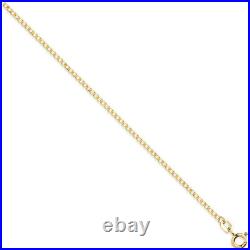 9ct Gold Curb Chain Necklace 1MM 16 18 20 22 24 inch HALLMARKED FREE DELIVERY