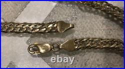 9ct Gold Curb Chain Solid Gold Chain 22 Inch Long 19.3 grams Vintage, 5mm wide