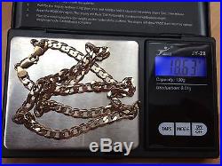 9ct Gold Curb Chain Solid Heavy 18.6g Mens Ladies Hallmarked Not Scrap