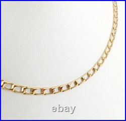9ct Gold Curb Chain Solid Link Hallmarked 4.6 grams 20'' with gift box