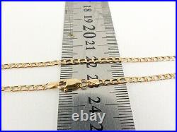 9ct Gold Curb Chain Solid Link Hallmarked 4.6 grams 20'' with gift box