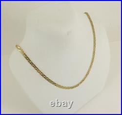 9ct Gold Curb Chain Solid Link Hallmarked 5.2grams 22'' with gift box