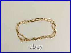 9ct Gold Curb Chain Solid Link Hallmarked 8.9 grams 20.5'' with gift box