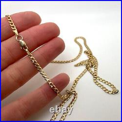 9ct Gold Curb Link Chain 9ct Yellow Gold Hallmarked 22 inch 3mm Chain