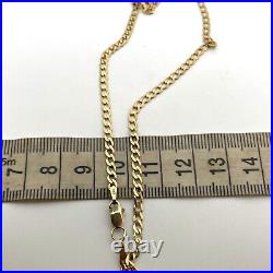 9ct Gold Curb Link Chain 9ct Yellow Gold Hallmarked 22 inch 3mm Chain