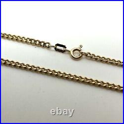 9ct Gold Curb Link Chain 9ct Yellow Gold Hallmarked 30 inch 2.5mm Solid Curb