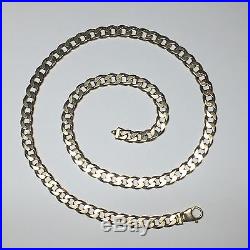 9ct Gold Curb Link Necklace Chain- Very Very Heavy
