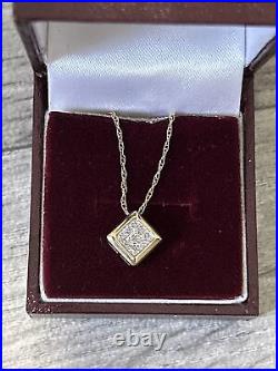 9ct Gold Diamond Necklace