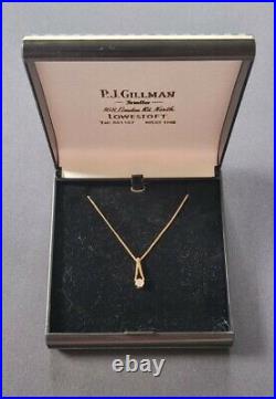 9ct Gold Diamond Necklace (Pendant)