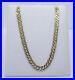 9ct Gold Double Curb Link Chain Hallmarked 8.4grams 18 3/4'' with Gift Box