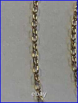 9ct Gold Elongated Link Necklace