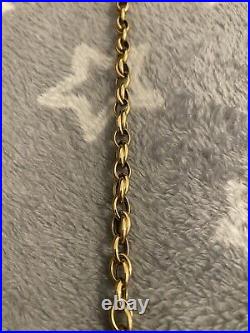 9ct Gold Fancy Double Link Chain Hollow Links 13.6 Grams 24 Inches Ibb Freepost