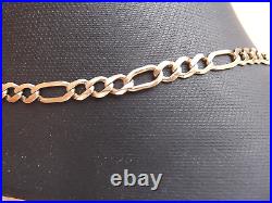 9ct Gold Figaro 20 Chain/Necklace 7.77 Grams