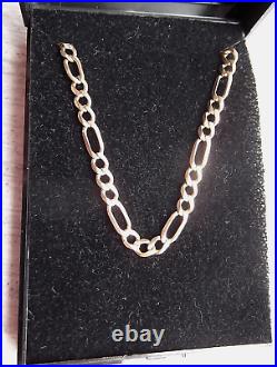 9ct Gold Figaro 20 Chain/Necklace 7.77 Grams