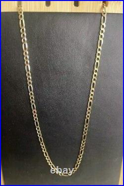 9ct Gold Figaro Chain 8.1 Grams Excellent Condition 18 Long