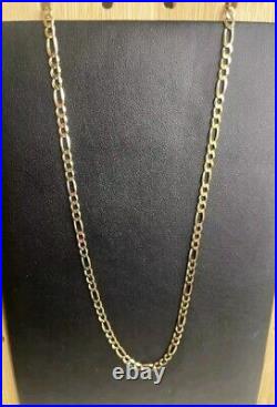 9ct Gold Figaro Chain 8.1 Grams Excellent Condition 18 Long