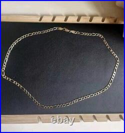 9ct Gold Figaro Chain 8.1 Grams Excellent Condition 18 Long