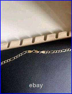 9ct Gold Figaro Chain 8.1 Grams Excellent Condition 18 Long