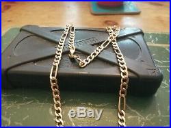 9ct Gold Figaro Chain Necklace