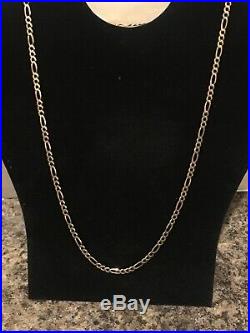 9ct Gold Figaro Chain Necklace 10.6 Grams 24 Inch Too Good For Scrap Hallmarked