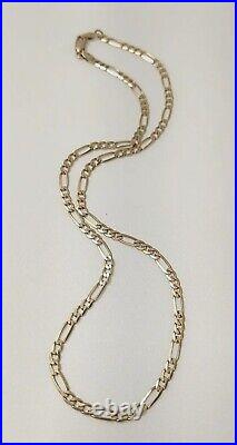 9ct Gold Figaro Chain/Necklace 16