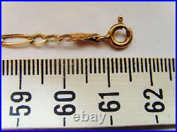 9ct Gold Figaro Chain With A NIce Extra Long 24 Inch or 61.5cm Length