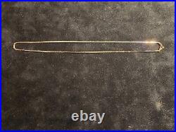 9ct Gold Flat Link Curb Chain 20inch Brevetto 375 Italian