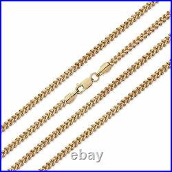 9ct Gold Franco Chain Necklace 18 INCH UK Hallmarked