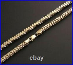 9ct Gold Franco Chain Necklace 24 INCH UK Hallmarked