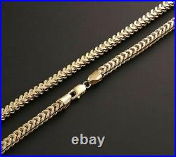 9ct Gold Franco Chain Necklace 26 INCH UK Hallmarked