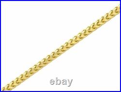 9ct Gold Franco Chain SOLID Hallmarked 1.2 mm 16 18 20 22 24