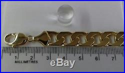 9ct Gold Gents Solid Close Link Curb Bracelet. 31.2g. 8.5 inch. Hallmarked. NEW