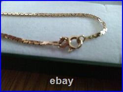 9ct Gold H Samuel Chain Solid Link Hallmarked 5.5 grams 19'' New clasp, Ex cond