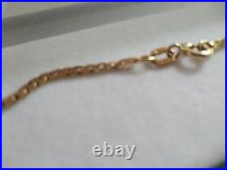 9ct Gold H Samuel Chain Solid Link Hallmarked 5.5 grams 19'' New clasp, Ex cond