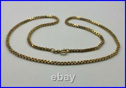 9ct Gold Hallmarked 18 Box Link Chain Necklace. Goldmine Jewellers