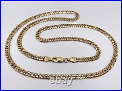 9ct Gold Hallmarked 20 Double Curb Link Chain. Goldmine Jewellers