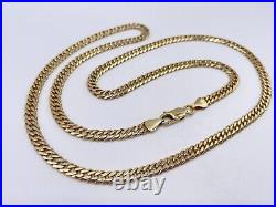 9ct Gold Hallmarked 20 Double Curb Link Chain. Goldmine Jewellers