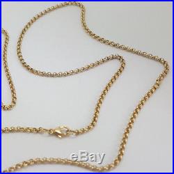 9ct Gold Hallmarked 30 Solid Mini Belcher Chain Necklace. Goldmine Jewellers