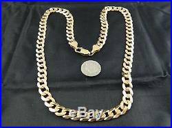 9ct Gold Hallmarked Heavy Curb Chain Mens, Womens 21 53cm / 42.8g