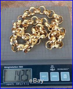 9ct Gold Handmade heavy weight Belcher chain new