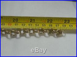 9ct Gold Heavy Belcher Chain 23 / 58cm Long / 57g / Nearly 2oz Hand Made NEW