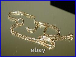 9ct Gold Heavy Box Link 21 chain Stunning 12.2g
