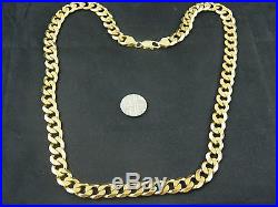 9ct Gold Heavy Curb Chain 2.5 oz / 75.4g / 22 Mens / Womens / Not Belcher